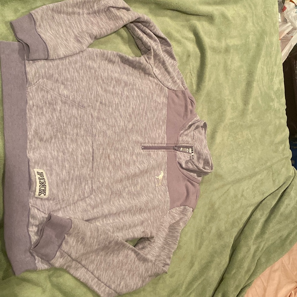Women’s PINK 1/4 zip sweatshirt